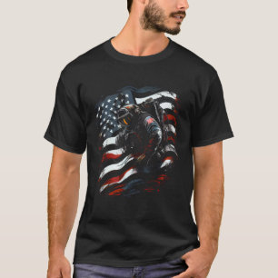 Scuba Diving US Flag Amercian Scuba Diver USA Patr T-Shirt