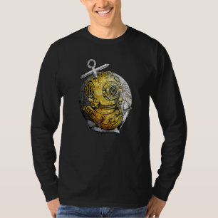 Scuba Diving Vintage Helmet Diver T-Shirt