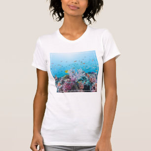 Scuba Diving With Colourful Reef And Coral T-Shirt
