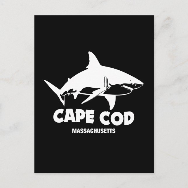 Scuba Diving With great White Sharks - Cape Cod Postcard (Front)