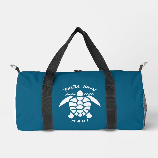 Scuba Diving With Sea Turtles - Turtle Town Maui Duffle Bag (Front)