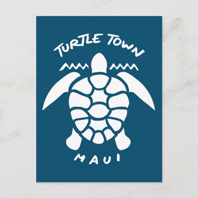 Scuba Diving With Sea Turtles - Turtle Town Maui Postcard (Front)