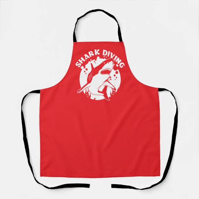 Scuba Diving With Sharks Apron (Front)