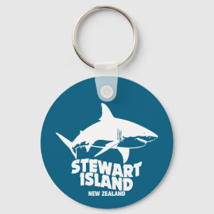 Scuba Diving With Sharks - Stewart Island Key Ring