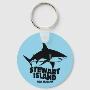 Scuba Diving With Sharks - Stewart Island Key Ring