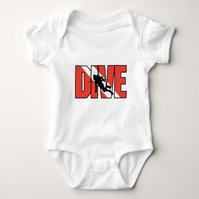 SCUBA Drive Baby Bodysuit (Front)