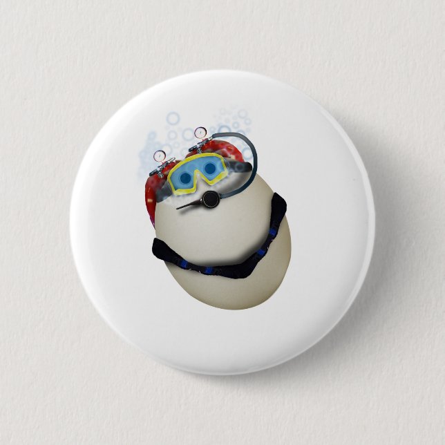 SCUBA Egg - Venture 6 Cm Round Badge (Front)