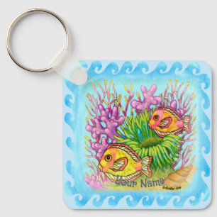 Scuba Fish  Key Ring