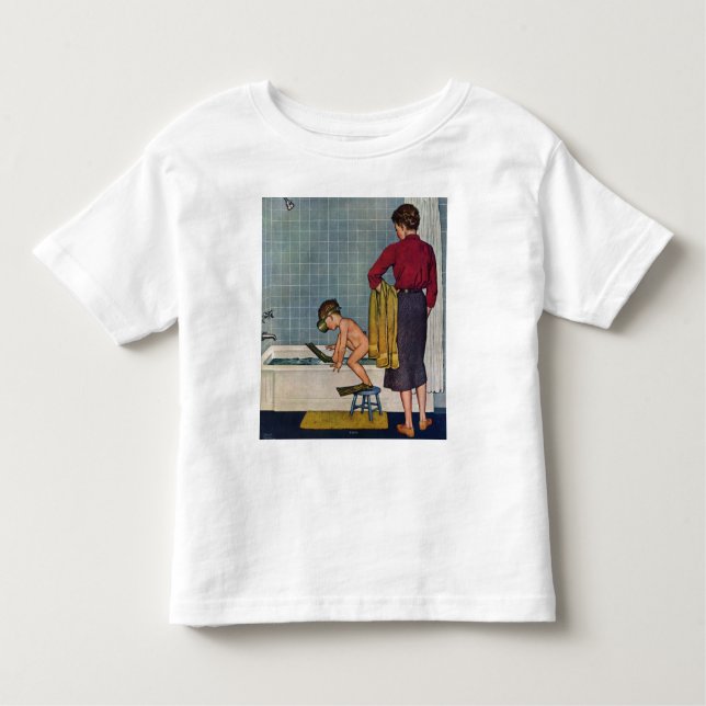 Scuba in the Tub Toddler T-Shirt (Front)