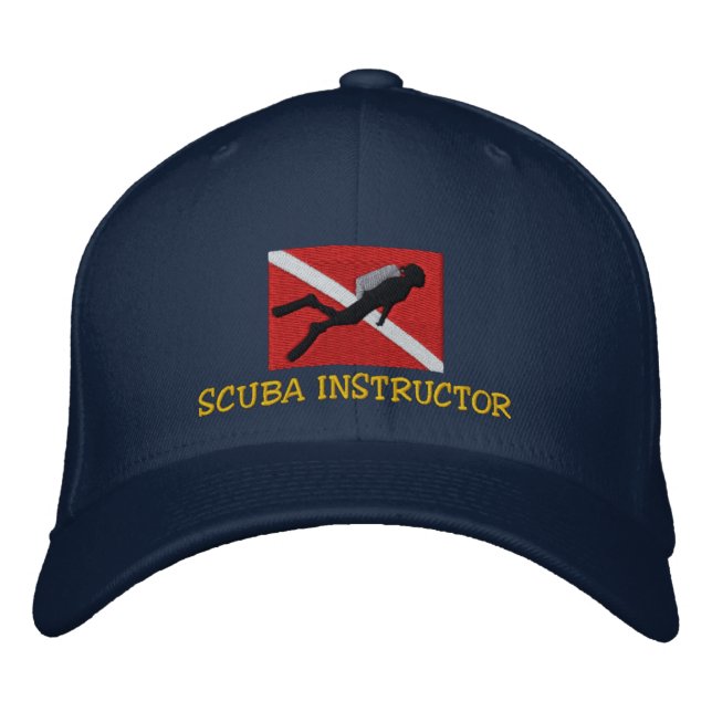 SCUBA Instructor Embroidered Cap (Front)