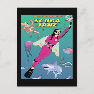 Scuba Jane Postcard