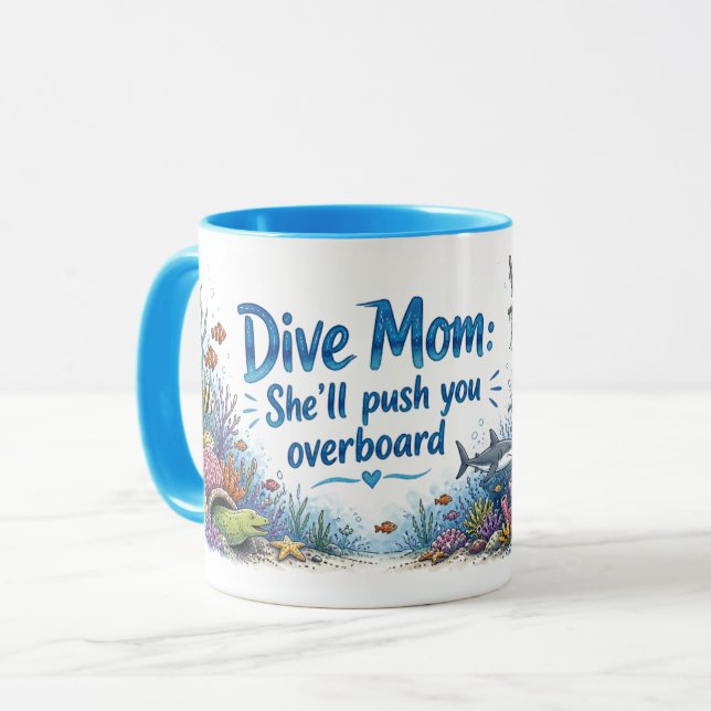 Scuba Mum Who Makes a Splash Mug (Front Left)