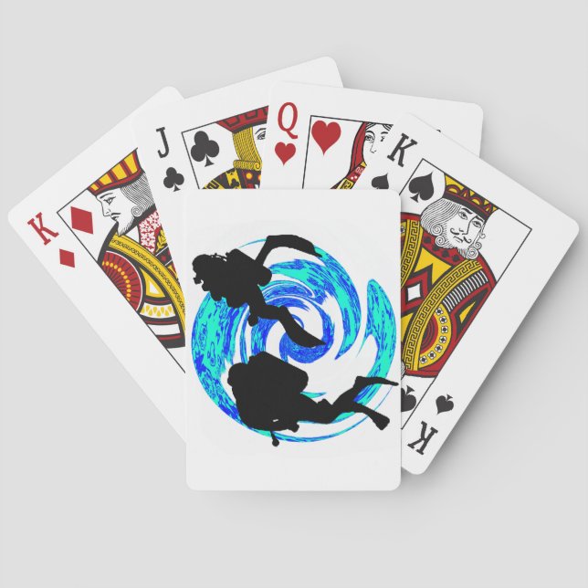 SCUBA ON ALWAYS PLAYING CARDS (Back)
