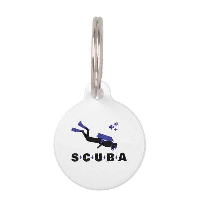 Scuba Pet Tag (Front)