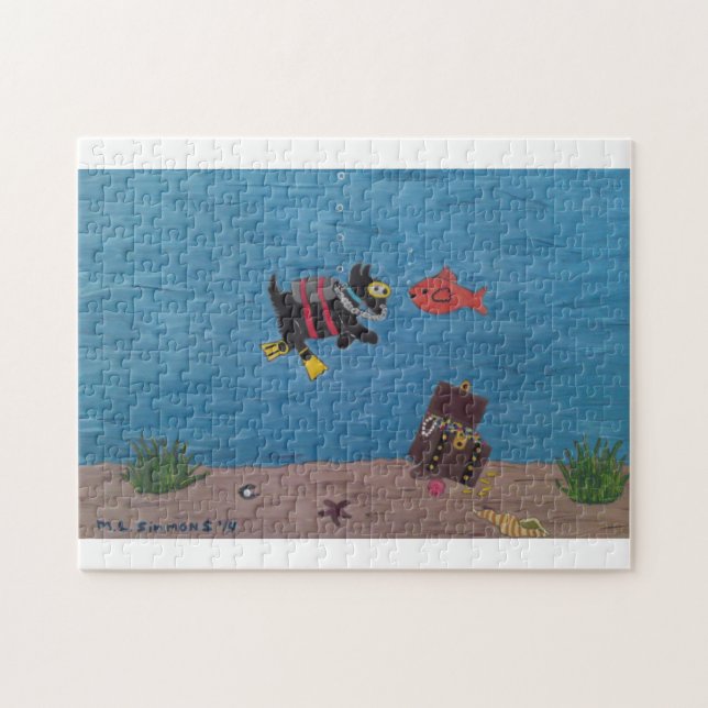 SCUBA SCOTTIE JIGSAW PUZZLE (Horizontal)