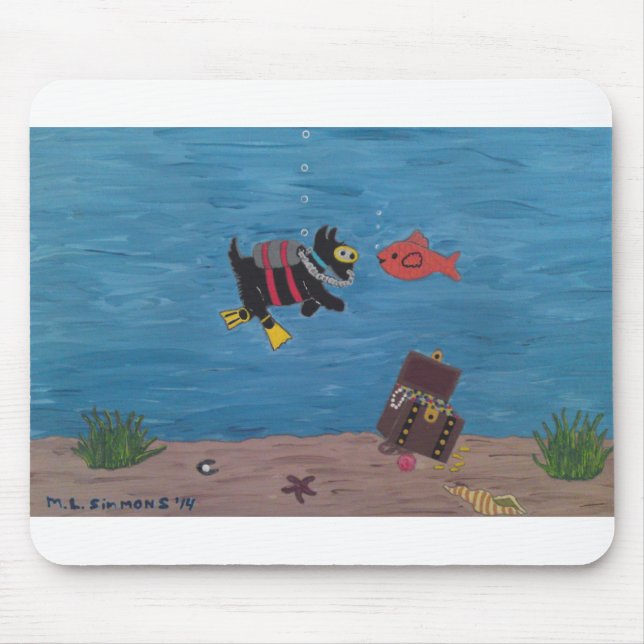 SCUBA SCOTTIE MOUSE PAD (Front)