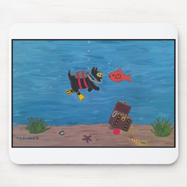 SCUBA SCOTTIE MOUSE PAD (Front)