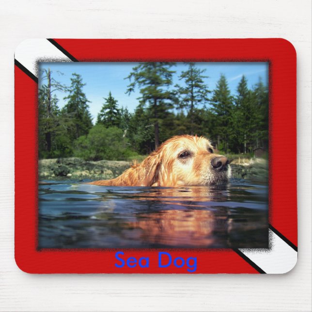Scuba Sea Dog -  Mousepad (Front)