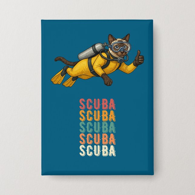 Scuba Siamese Cat Diver (Front)