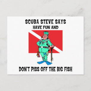 SCUBA Steve Postcard