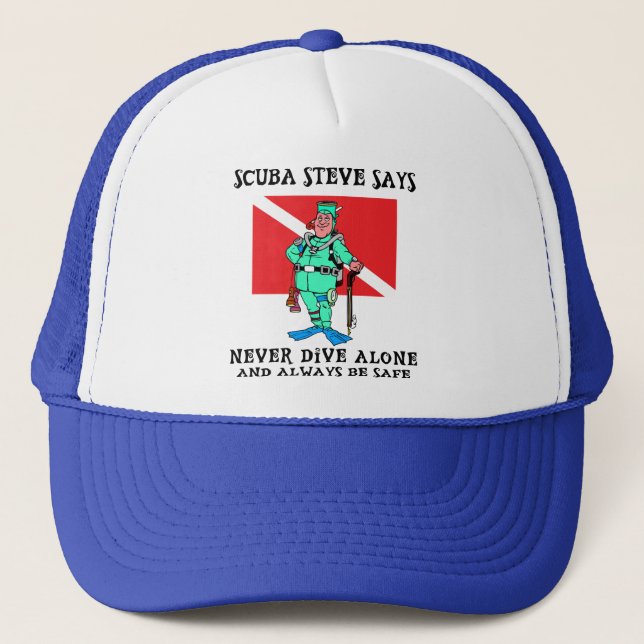 SCUBA Steve Trucker Hat (Front)