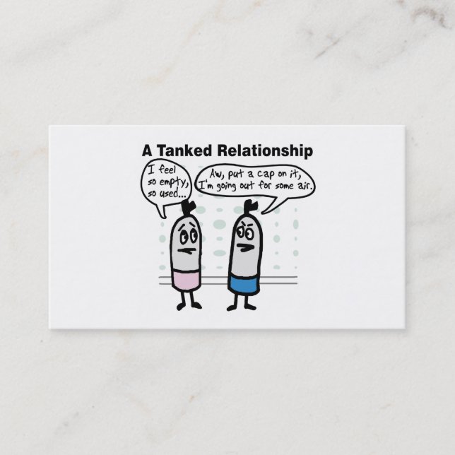 Scuba Tanks Relationship Business Card (Front)