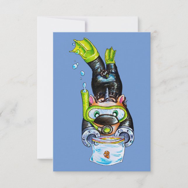Scuba Thank You Card (Front)
