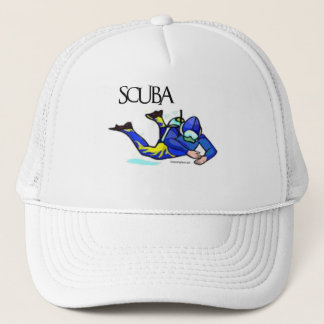 scuba trucker hat