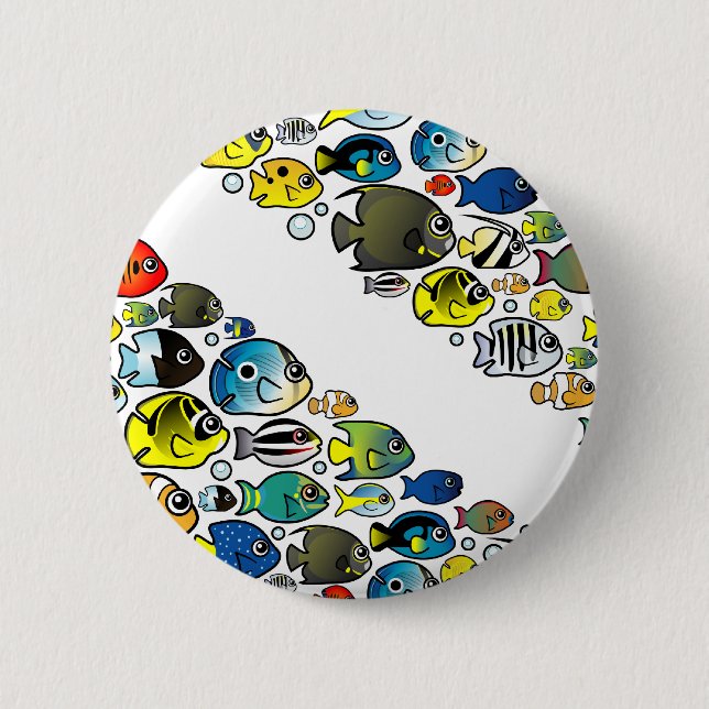 Scubadorable Diver Down Flag 6 Cm Round Badge (Front)