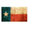 Scuffed and Worn Texas Flag