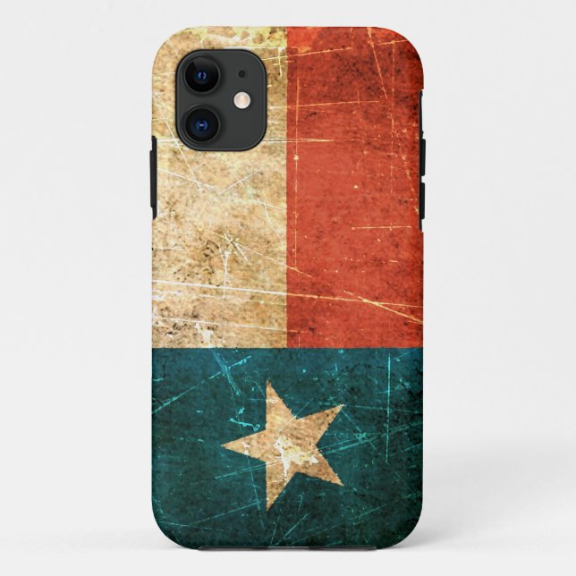 Scuffed and Worn Texas Flag Case-Mate iPhone Case (Back)