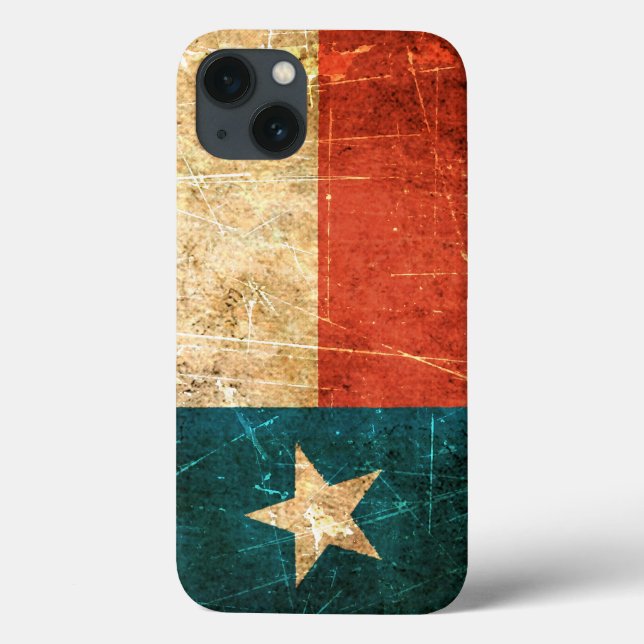 Scuffed and Worn Texas Flag Case-Mate iPhone Case (Back)