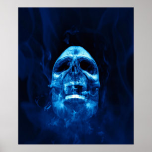 scull blue poster
