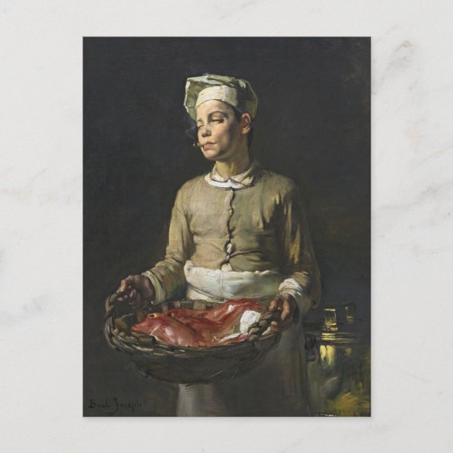 Scullion With Red Mullets Joseph Bail Art Postcard (Front)