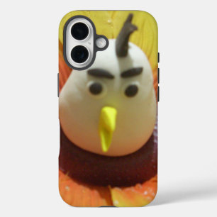 Sculpted Bird in Sunflower Art Print iPhone 16 Case