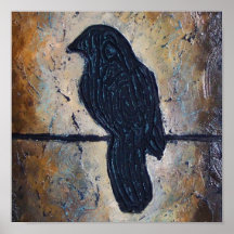 Sculpted Bird on a Wire