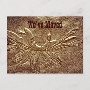 Sculpted Daisy New Address Moving Postcard