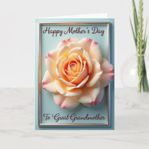 Sculpted Floral Mothers Day Card