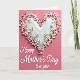 Sculpted Heart Love Card