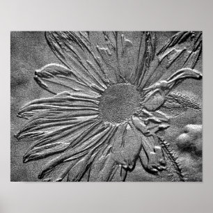 Sculpted Macro Black Eyed Susan Floral Print