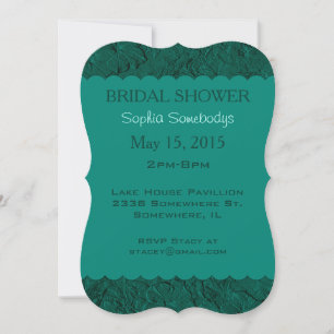 Sculpted Petunia Jade-Party Invitation Template