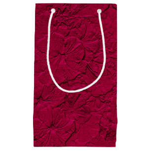Sculpted Petunias Magenta-Small Gift Bag