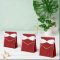 Sculpted Petunias Red Tent Style Favour Box