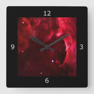 Sculpted Region of the Orion Nebula Square Wall Clock