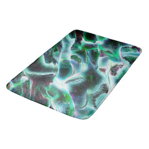 Sculpted rough digital waterfalls and rainforests? bath mat