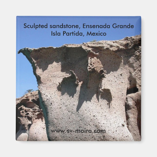 Sculpted sandstone, Ensenada Grande Magnet (Front)