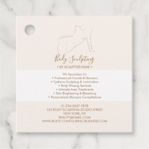Sculpting Body Massage Contouring Favour Tags