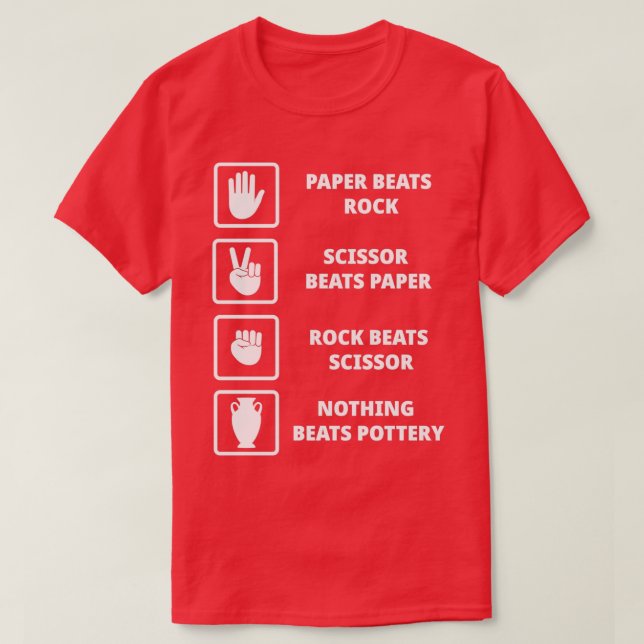 Sculpting Clay Handmade Pottery Earthenware Funny T-Shirt (Design Front)