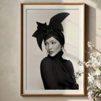 Sculptural Bow: Monochrome Avant-Garde Fashion