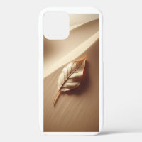 Sculptural Gold Leaf on Dune Background Minimalist
